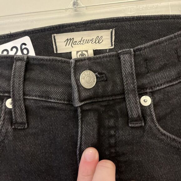 Madewell Black Jeans Cali Demi-Boot 25 Womens Gray Classic Normcore Neutral - Picture 6 of 10